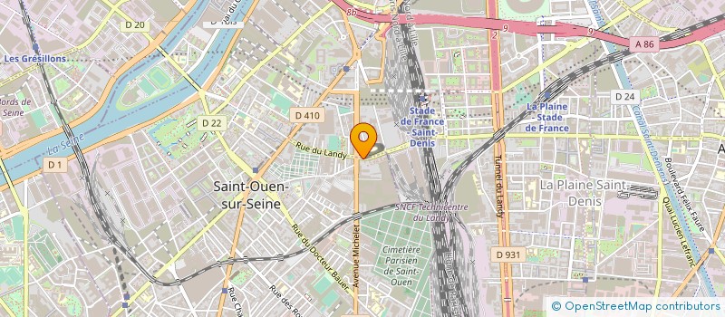 localisation de l'entreprise MONSIEUR JUAN HURTADO VARGAS  SAINT-OUEN-SUR-SEINE