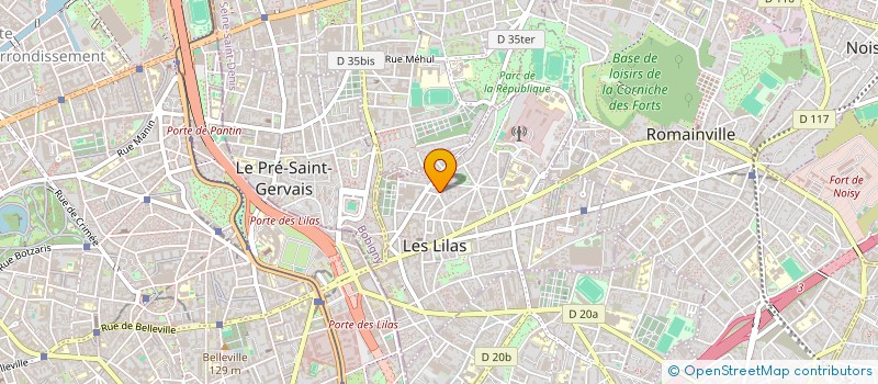 localisation de l'entreprise MONSIEUR JUAN MENDEZ CRUZ à LES LILAS