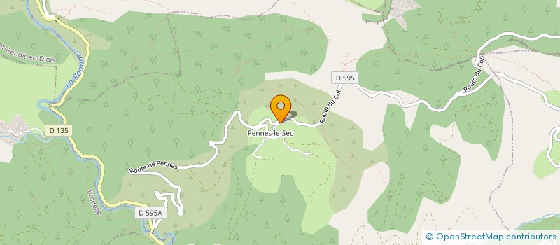 localisation de l'entreprise MONSIEUR JUAN RODRIGUEZ LOPEZ  PENNES-LE-SEC