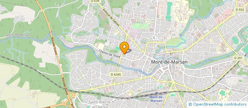 localisation de l'entreprise MONSIEUR JUAN RUIZ GALERA  MONT-DE-MARSAN
