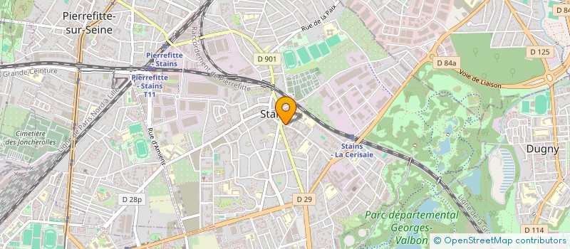localisation de l'entreprise MONSIEUR JUAN SANTOS à STAINS