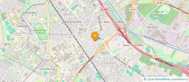 localisation de l'entreprise MONSIEUR JUAN SORIA CABRERA  REIMS