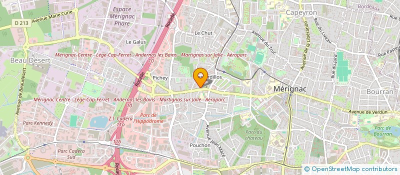 localisation de l'entreprise MONSIEUR JUAN VASQUEZ FUENTES  MERIGNAC