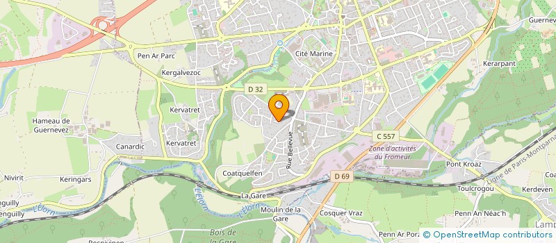 localisation de l'entreprise MONSIEUR JUBA DJADOUR  LANDIVISIAU