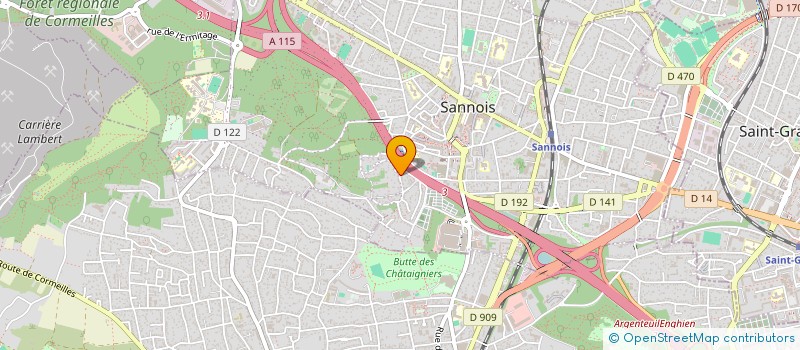 localisation de l'entreprise MONSIEUR JUBA HADJIH  SANNOIS