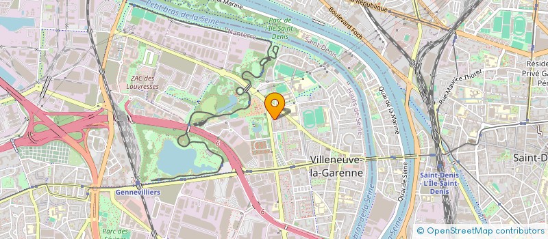 localisation de l'entreprise MONSIEUR JUBA KERRAD  VILLENEUVE-LA-GARENNE