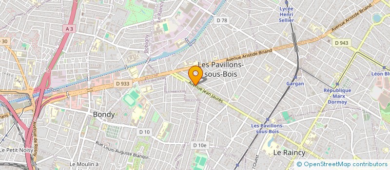 localisation de l'entreprise MONSIEUR JUBA NAIT BALOUL à LES PAVILLONS-SOUS-BOIS
