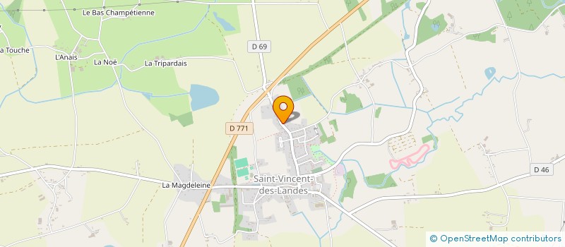 localisation de l'entreprise MONSIEUR JUBA OULBANI  SAINT-VINCENT-DES-LANDES