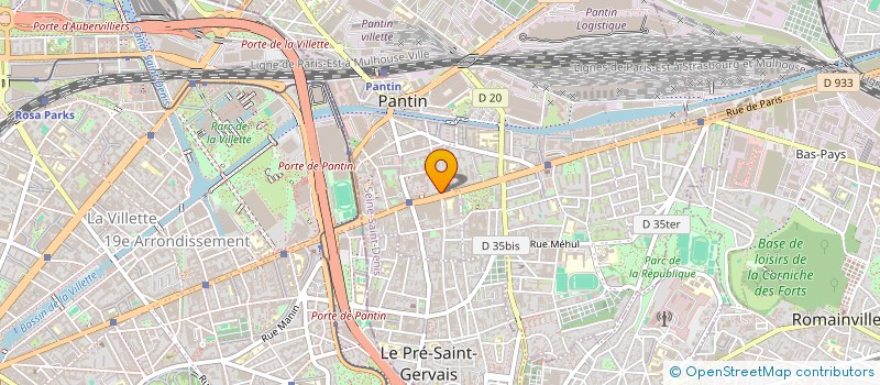 localisation de l'entreprise MONSIEUR JUBAYER AHMED à PANTIN
