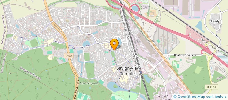 localisation de l'entreprise MONSIEUR JUDE BRISTOL  SAVIGNY-LE-TEMPLE