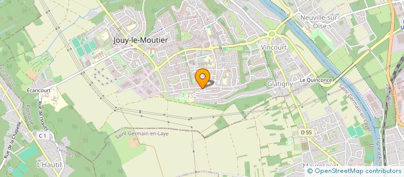 localisation de l'entreprise MONSIEUR JUDE CADEAU  JOUY-LE-MOUTIER