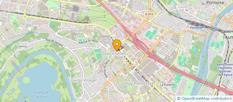 localisation de l'entreprise MONSIEUR JUDE CHERIAN  CERGY