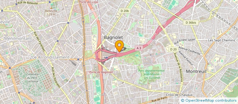 localisation de l'entreprise MONSIEUR JUDE CHICOT à BAGNOLET