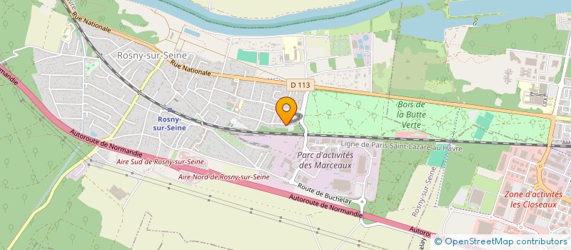 localisation de l'entreprise MONSIEUR JUDE LHERBE  ROSNY-SUR-SEINE