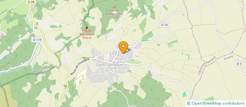 localisation de l'entreprise MONSIEUR JUDICAEL HANRIOT  SAINT-SANDOUX