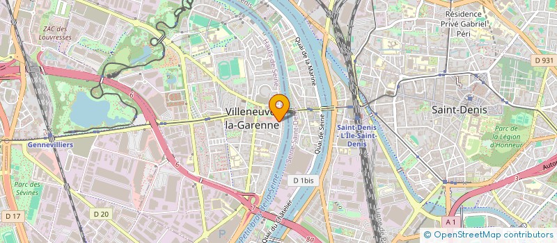 localisation de l'entreprise MONSIEUR JUDICAEL MONZA  VILLENEUVE-LA-GARENNE