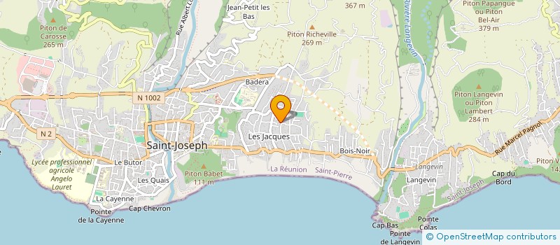 localisation de l'entreprise MONSIEUR JUDICAEL NAZE  SAINT-JOSEPH