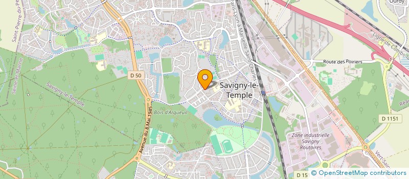 localisation de l'entreprise MONSIEUR JUDICAEL NTSIBANTISSA  SAVIGNY-LE-TEMPLE
