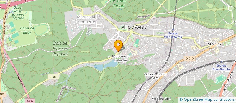 localisation de l'entreprise MONSIEUR JUDIKAEL BOURDONNAY  VILLE-D'AVRAY