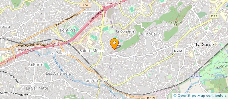 localisation de l'entreprise MONSIEUR JUDIKAEL IXOEE  TOULON