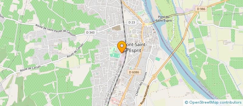 localisation de l'entreprise MONSIEUR JUDIKAEL MARTIN  PONT-SAINT-ESPRIT