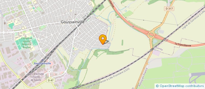 localisation de l'entreprise MONSIEUR JUDITH JEAN SIMON  GOUSSAINVILLE