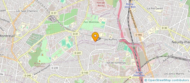 localisation de l'entreprise MONSIEUR JUGURTA KOURICHE à MONTREUIL