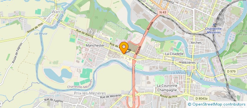 localisation de l'entreprise MONSIEUR JUGURTA OUZERALA à CHARLEVILLE-MEZIERES