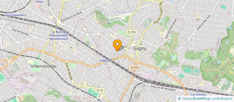 localisation de l'entreprise MONSIEUR JUGURTA RABAHI à GAGNY