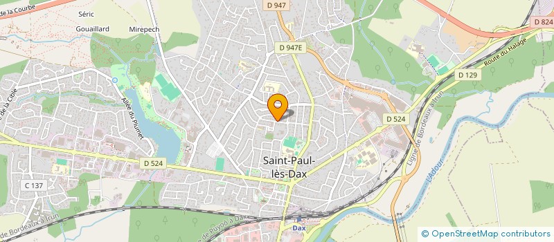 localisation de l'entreprise MONSIEUR JUGURTA TESBIA  SAINT-PAUL-LES-DAX
