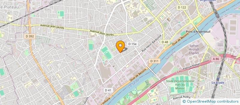 localisation de l'entreprise MONSIEUR JUGURTHA ALANE  ARGENTEUIL