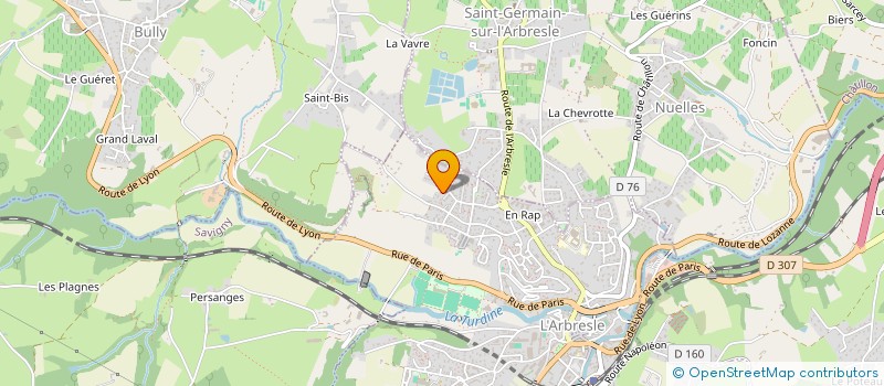 localisation de l'entreprise MONSIEUR JUGURTHA BENBALA  L'ARBRESLE