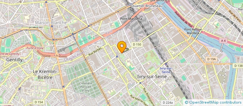 localisation de l'entreprise MONSIEUR JUGURTHA DENOUN  IVRY-SUR-SEINE