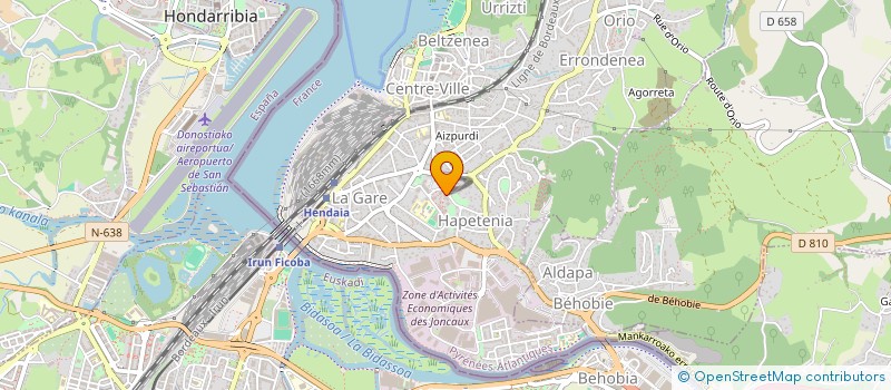 localisation de l'entreprise MONSIEUR JULEN BECHET JIMENEZ  HENDAYE