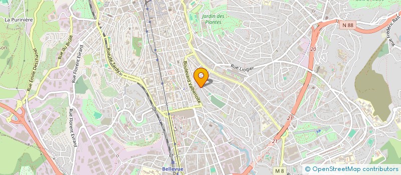 localisation de l'entreprise MONSIEUR JULES-ADRIEN CHOSSON  SAINT-ETIENNE