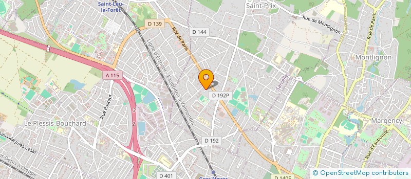 localisation de l'entreprise MONSIEUR JULES ALVES RIBEIRO  SAINT-PRIX