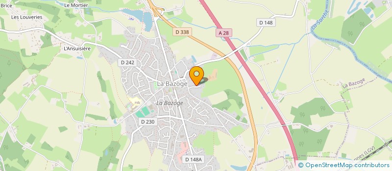 localisation de l'entreprise MONSIEUR JULES AUBRY  LA BAZOGE