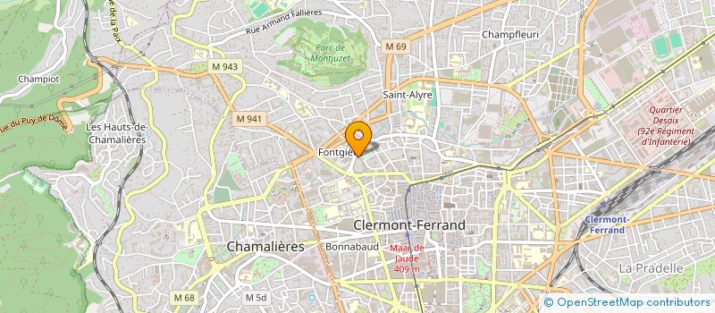 localisation de l'entreprise MONSIEUR JULES BARRAUD  CLERMONT-FERRAND