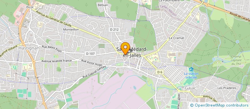 localisation de l'entreprise MONSIEUR JULES BECOGNEE  SAINT-MEDARD-EN-JALLES