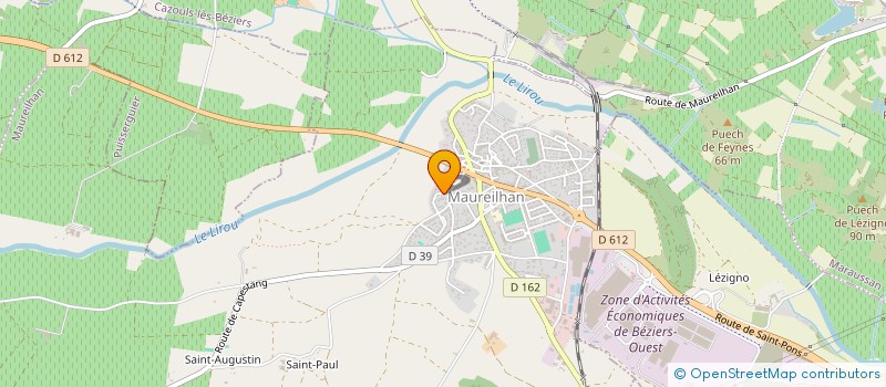 localisation de l'entreprise MONSIEUR JULES BERENGUER  MAUREILHAN