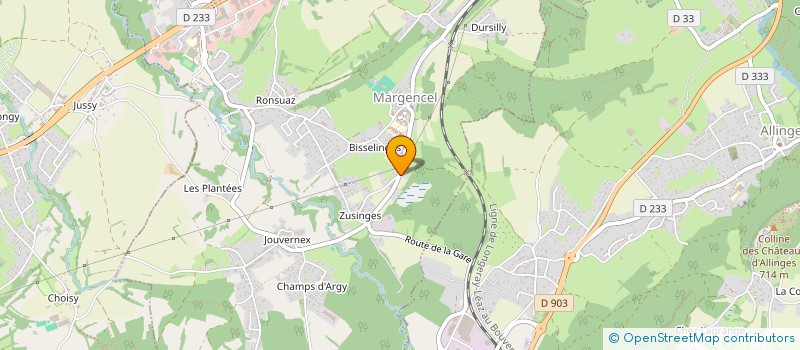 localisation de l'entreprise MONSIEUR JULES BEROD  MARGENCEL