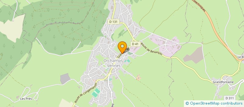 localisation de l'entreprise MONSIEUR JULES BERTIN  ORCHAMPS-VENNES