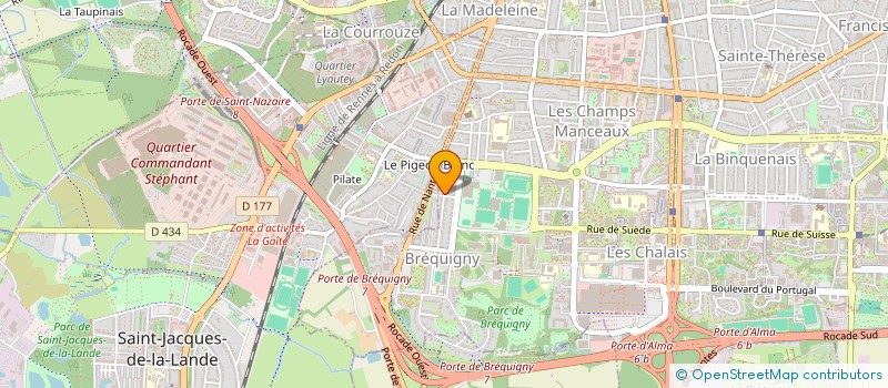 localisation de l'entreprise MONSIEUR JULES BODIN  RENNES