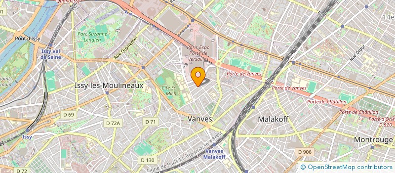 localisation de l'entreprise MONSIEUR JULES BOTTE  VANVES