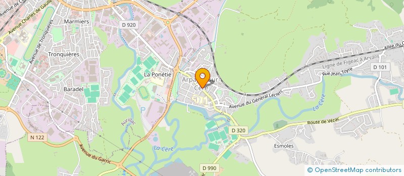 localisation de l'entreprise MONSIEUR JULES BOUCHETEL à ARPAJON-SUR-CERE
