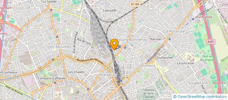localisation de l'entreprise MONSIEUR JULES BOUSSAGUET  TOULOUSE