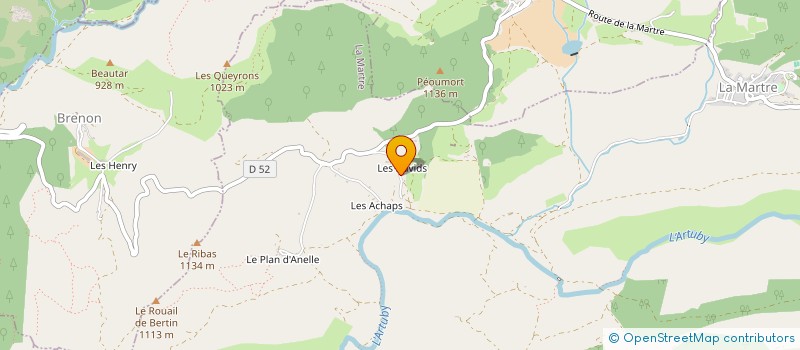 localisation de l'entreprise MONSIEUR JULES BRUN à LA MARTRE