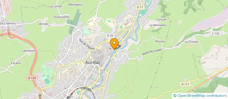 localisation de l'entreprise MONSIEUR JULES BRUXELLE à AURILLAC