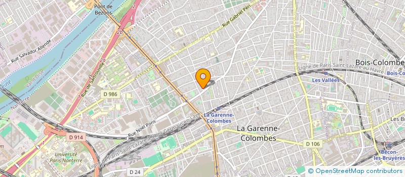 localisation de l'entreprise MONSIEUR JULES CASTAGNET à COLOMBES