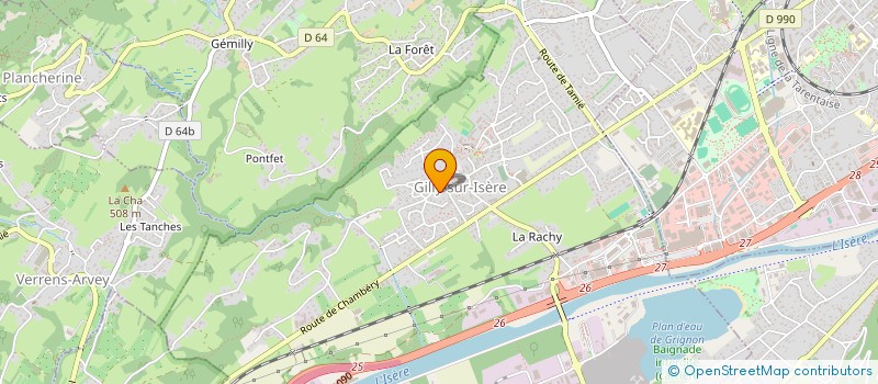 localisation de l'entreprise MONSIEUR JULES CHAPUY  GILLY-SUR-ISERE